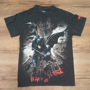 Batman XS Shirt Dark Knight Rises Fear Is Why You Fail Movie Promo DC Comics AOP